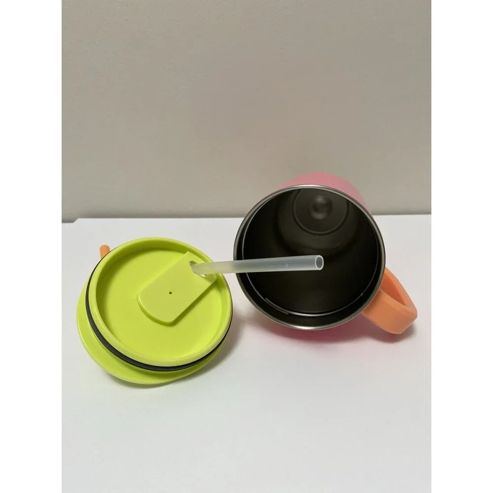 SWIG Life 40 oz Initial D Pink Mug Tumbler with Lid And Straw